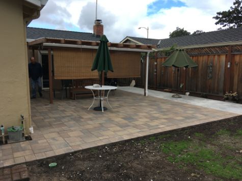 picture of a stamped patio in Huntington Beach, California